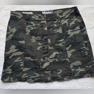 Hot Kiss Green Mini Cargo Skirt Casual